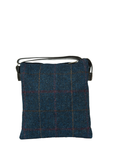 Harris Tweed St Clements Bag - A0260 (Black Leather)