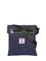 Harris Tweed St Clements Bag - HB105 (Black Leather)