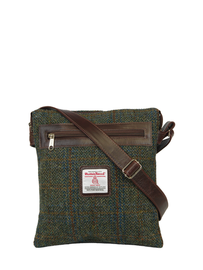 Harris Tweed St Clements Bag - HB161 (Brown Leather)