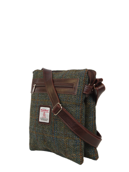 Harris Tweed St Clements Bag - HB161 (Brown Leather)
