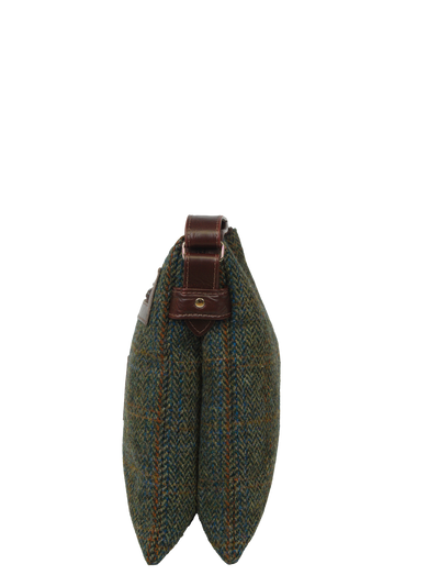 Harris Tweed St Clements Bag - HB161 (Brown Leather)
