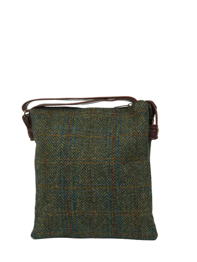 Harris Tweed St Clements Bag - HB161 (Brown Leather)