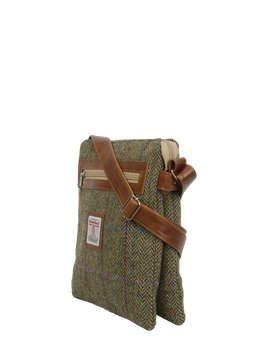 Harris Tweed St Clements Bag - HB162 (Tan Leather)