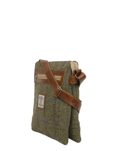 Harris Tweed St Clements Bag - HB162 (Tan Leather)