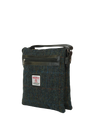 Harris Tweed St Clements Bag - HB80 (Black Leather)