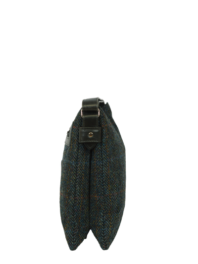 Harris Tweed St Clements Bag - HB80 (Black Leather)