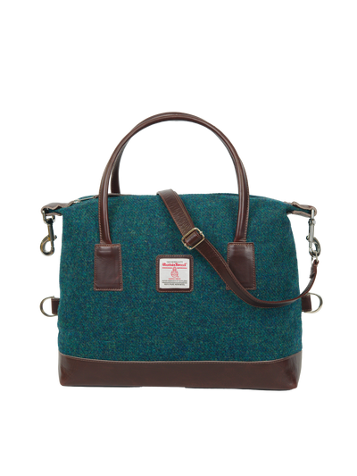 Harris Tweed St Kilda Bag - 334 (Brown Leather)