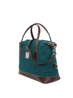 Harris Tweed St Kilda Bag 334 (Brown Leather)