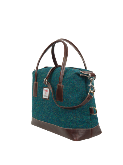 Harris Tweed St Kilda Bag - 334 (Brown Leather)