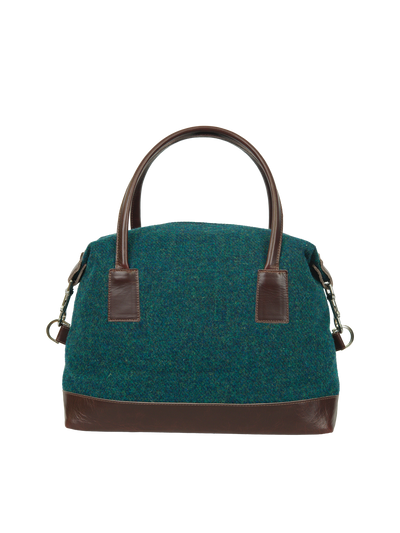 Harris Tweed St Kilda Bag - 334 (Brown Leather)