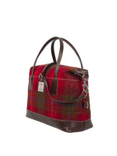 Harris Tweed St Kilda Bag A001 (Brown Leather)