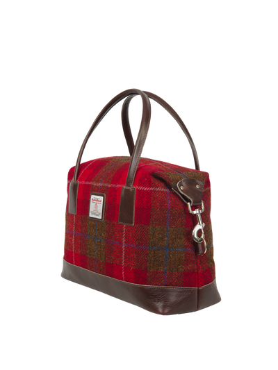 Harris Tweed St Kilda Bag A001 (Brown Leather)
