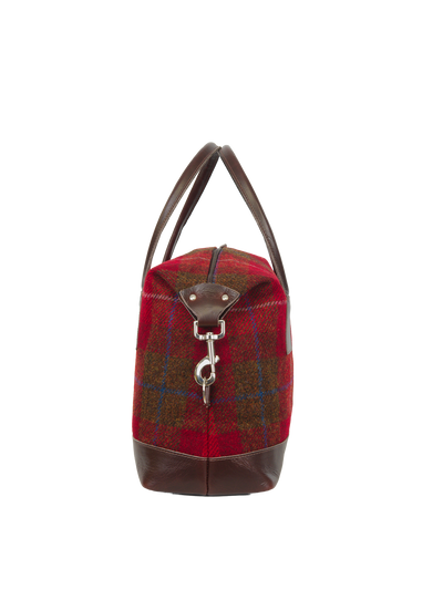 Harris Tweed St Kilda Bag A001 (Brown Leather)