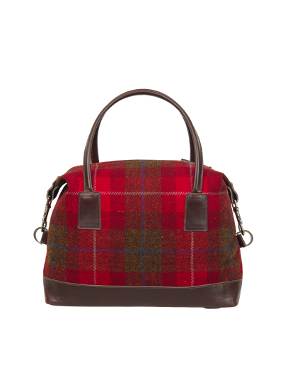 Harris Tweed St Kilda Bag A001 (Brown Leather)