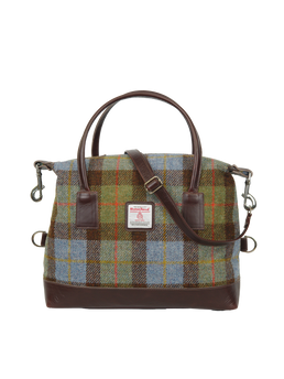 Harris Tweed St Kilda Bag A017 (Brown Leather)