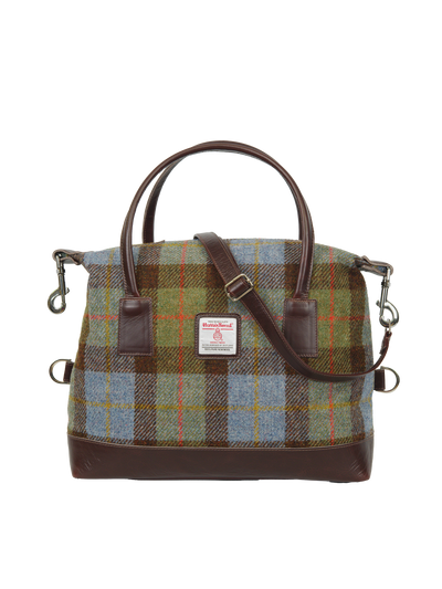 Harris Tweed St Kilda Bag - A017 (Brown Leather)
