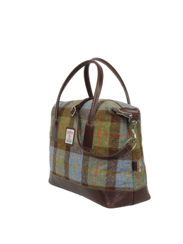 Harris Tweed St Kilda Bag A017 (Brown Leather)