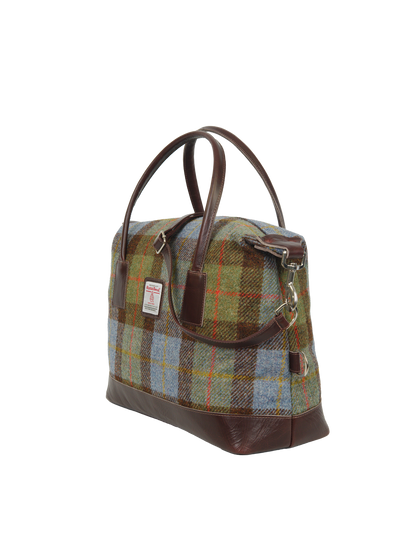 Harris Tweed St Kilda Bag - A017 (Brown Leather)