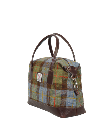 Harris Tweed St Kilda Bag - A017 (Brown Leather)
