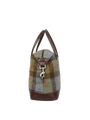 Harris Tweed St Kilda Bag - A017 (Brown Leather)