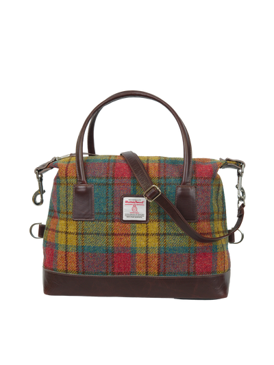 Harris Tweed St Kilda Bag - A0194 (Brown Leather)