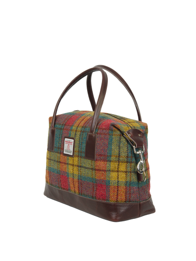 Harris Tweed St Kilda Bag - A0194 (Brown Leather)