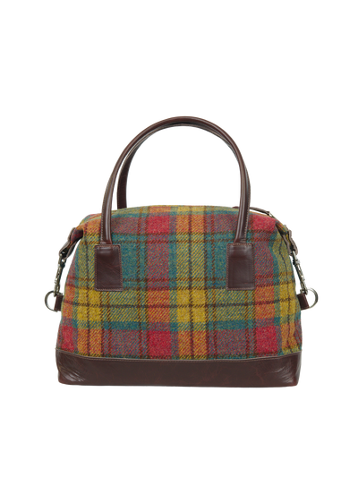Harris Tweed St Kilda Bag - A0194 (Brown Leather)