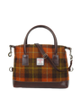 Harris Tweed St Kilda Bag A0258 (Brown Leather)