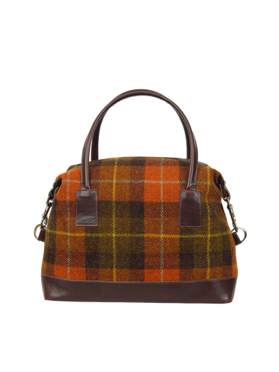 Harris Tweed St Kilda Bag A0258 (Brown Leather)