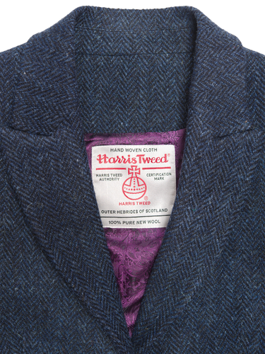 Harris Tweed Tammy Jacket - Navy Herringbone