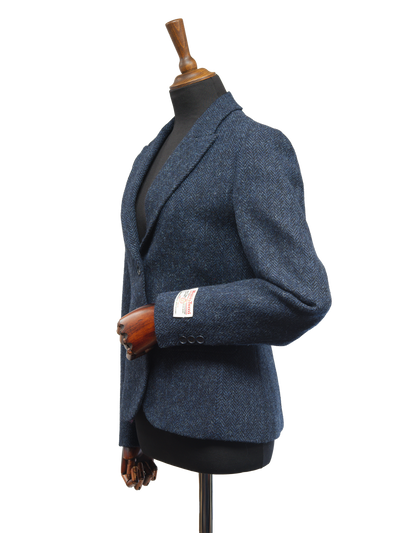 Harris Tweed Tammy Jacket Navy Herringbone