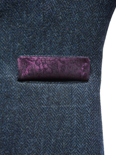 Harris Tweed Tammy Jacket Navy Herringbone