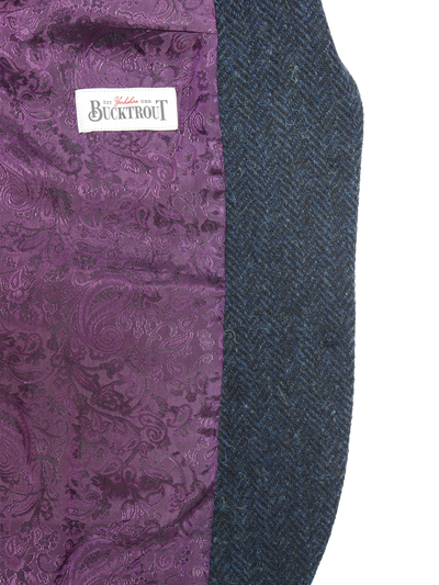 Harris Tweed Tammy Jacket Navy Herringbone