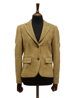 Harris Tweed Tammy Jacket Ochre Check