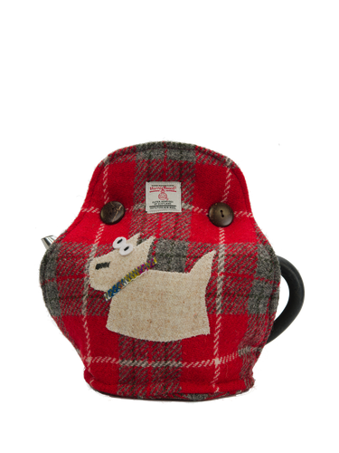 Harris Tweed Tea Cosy - A0101 Westie (Left)