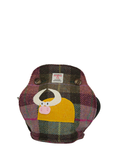 Harris Tweed Tea Cosy - A0254 Cow (Left)