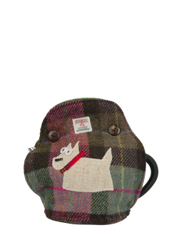 Harris Tweed Tea Cosy - A0254 Westie (Left)