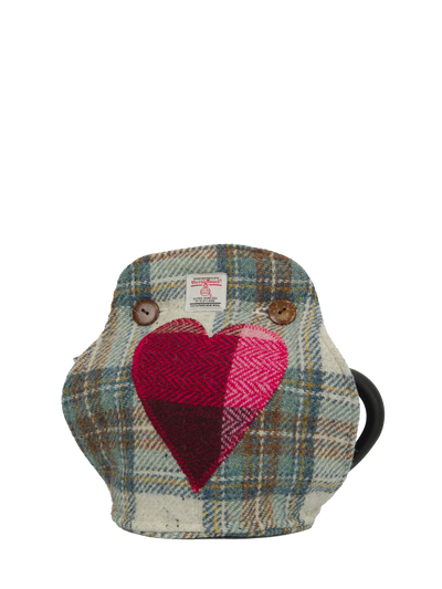 Harris Tweed Tea Cosy - A0259 Heart Pink HB