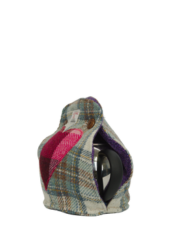 Harris Tweed Tea Cosy - A0259 Heart Pink HB