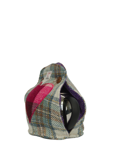 Harris Tweed Tea Cosy - A0259 Heart Pink HB