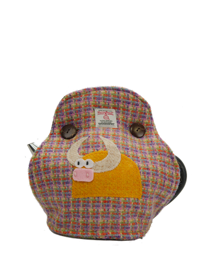 Harris Tweed Tea Cosy Jazzy Weave Cow (Left)