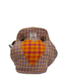 Harris Tweed Tea Cosy Jazzy Weave - (Orange Heart)