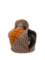 Harris Tweed Tea Cosy Jazzy Weave - (Orange Heart)