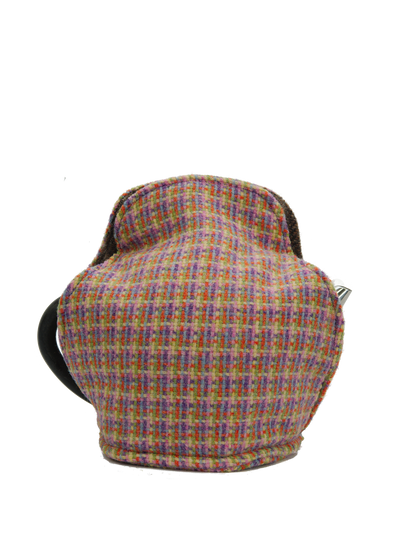 Harris Tweed Tea Cosy Jazzy Weave - (Orange Heart)