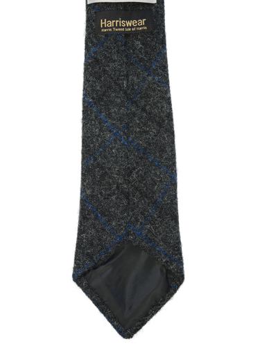 Harris Tweed Tie - 255 Grey Windowpane
