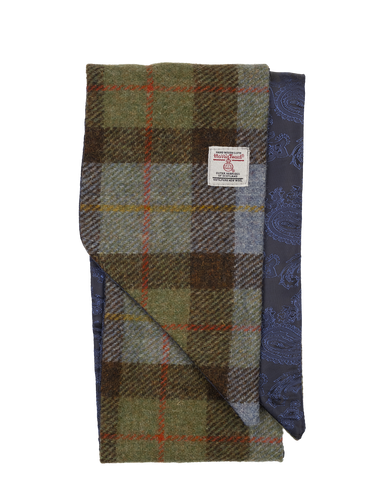 Harris Tweed Tilly Scarf - A017 (Navy)