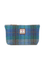Harris Tweed Toiletries Bag - A085 (Tan Leather)