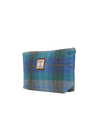 Harris Tweed Toiletries Bag - A085 (Tan Leather)