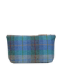 Harris Tweed Toiletries Bag - A085 (Tan Leather)