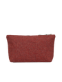 Harris Tweed Toiletries Bag - 335 (Brown Leather)